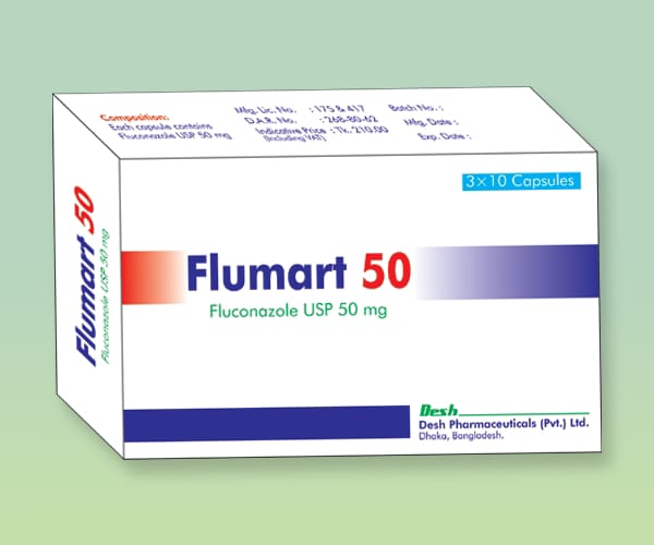 Capsule Flumart 50mg (30pcs) (Fluconazole Desh Phrm)